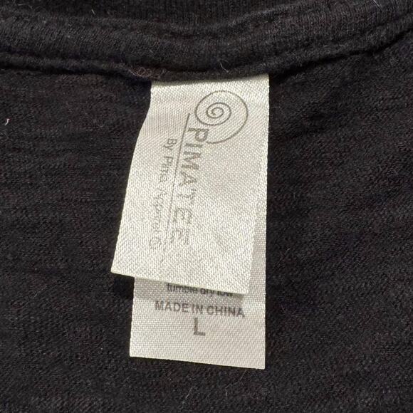 Rascal Flatts Womens Top Cross Made In The USA Short Sleeve Black Size Large IU - Picture 2 of 5